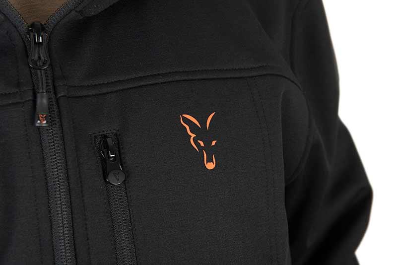 Fox Collection Soft Shell Jacket Black Orange r.XXL kurtka