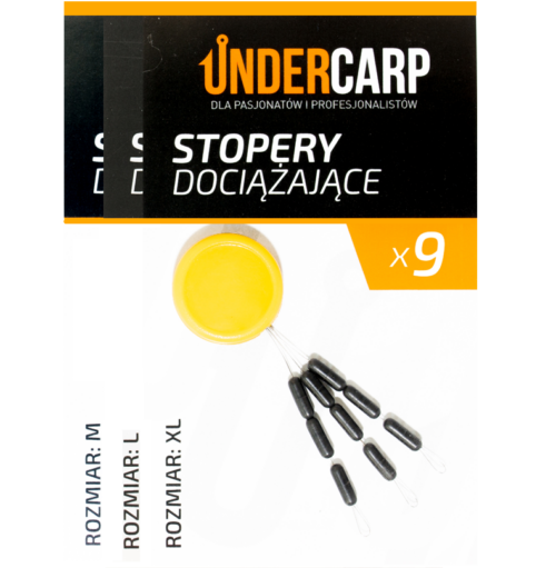 UnderCarp Tungsten Sinkers stopery dociążające r.M 9szt.