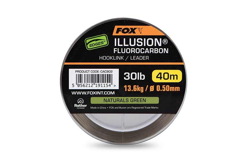 Fox Edges Ilussion Fluorocarbon Hooklink Leader 0.50mm 40m