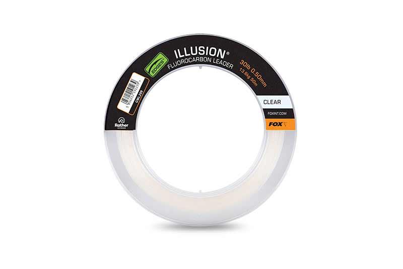 Fox Illusion Fluorocarbon Leader 30lb 13.6kg 0.50mm 50m Clear