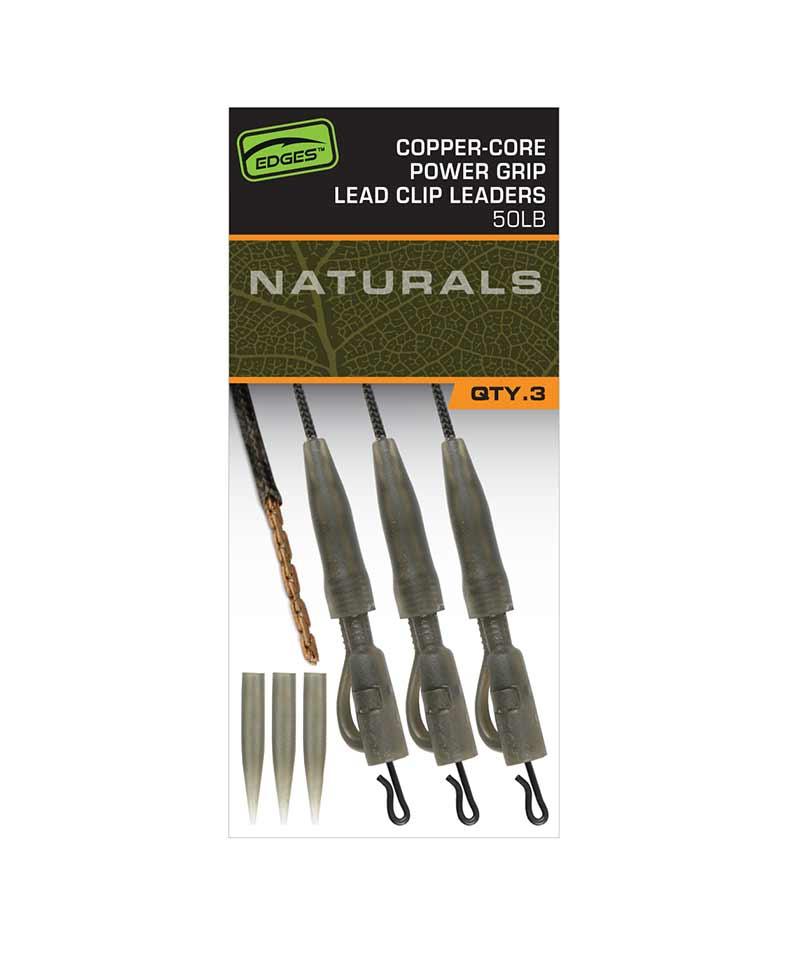 Fox Edges Naturals Copper Core Lead Clip Leaders 50lb