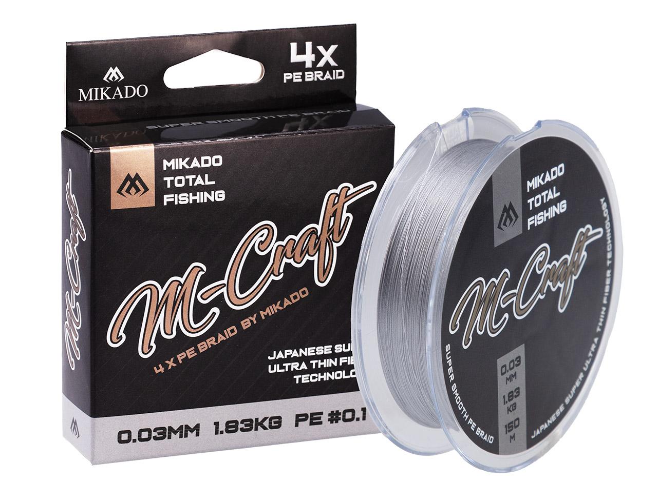 Mikado M-Craft Braid 0.03mm 1.83kg 150m Steel Gray plecionka