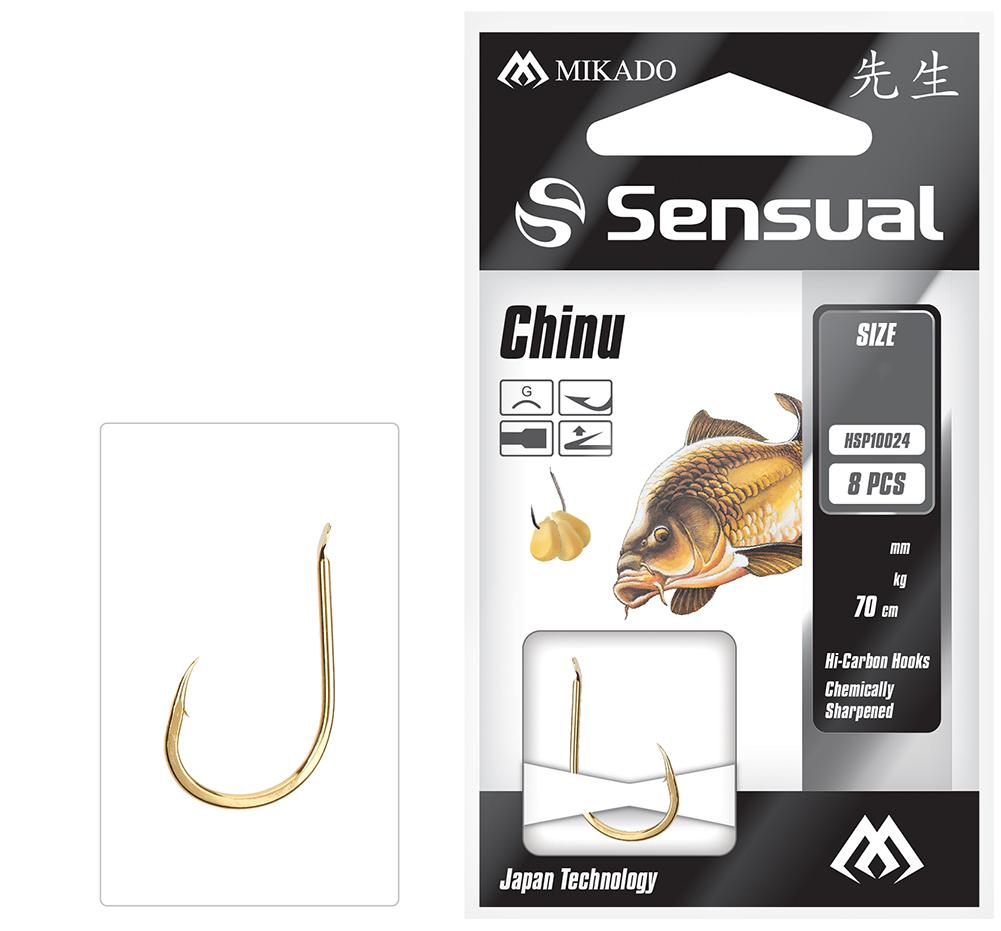 Mikado Sensual Chinu r.10 0.18mm 70cm 8szt. gotowe przypony