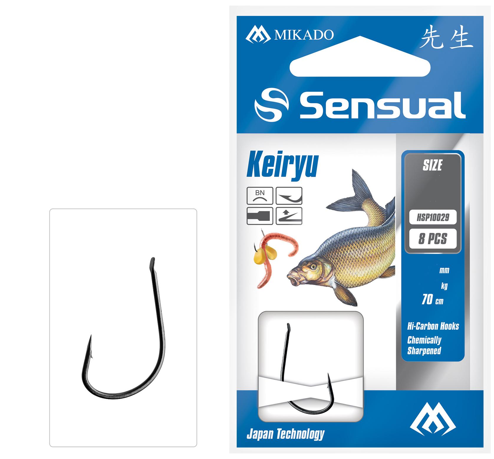 Mikado Sensual Keiryu r.14 0.12mm 70cm 8szt. gotowe przypony