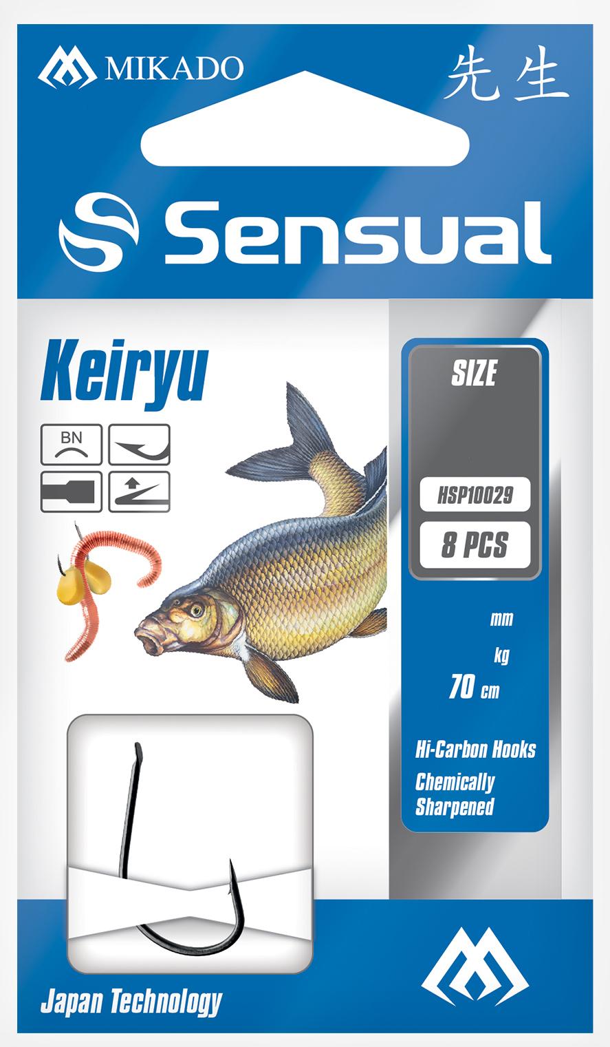 Mikado Sensual Keiryu r.14 0.12mm 70cm 8szt. gotowe przypony