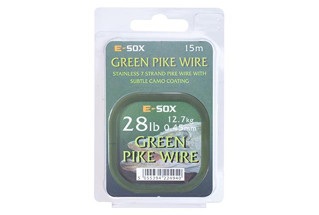 Drennan Green Pike Wire 28lb 15m linka stalowa