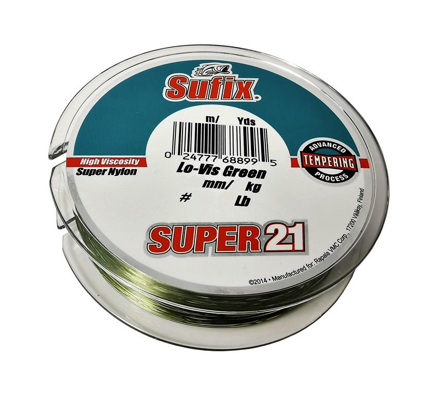 Sufix Super 21 Lo-Vis Green 0.16mm 2.5kg 150m żyłka