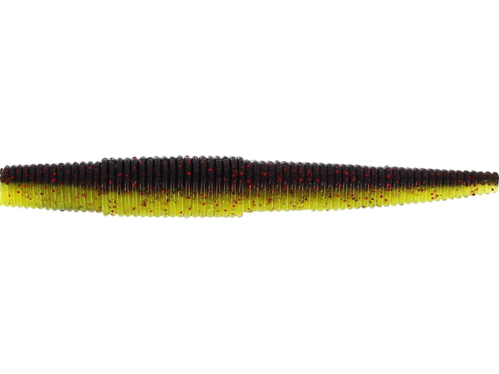 Westin Ned Worm 9cm 5g Black Chartreuse 6szt. przynęty