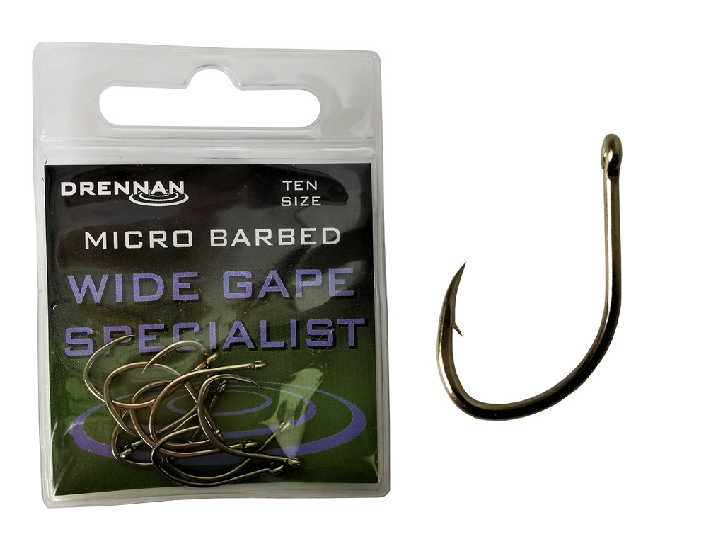Drennan Wide Gape Specialist Micro Barbed r.8 10szt. haczyki
