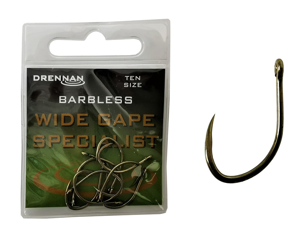 Drennan Wide Gape Specialist Barbless r.14 10szt. haczyki