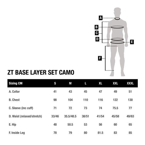 Nash ZT Base Layer Set Camo S komplet bielizna termo