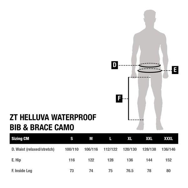 Nash ZT Helluva Waterproof Bib and Brace Camo XXL spodnie