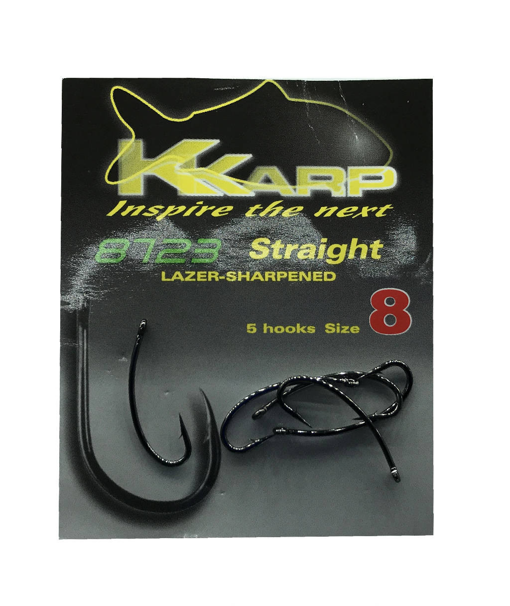 K-Karp 8723 Straight Barbed r.6 10szt. haki karpiowe