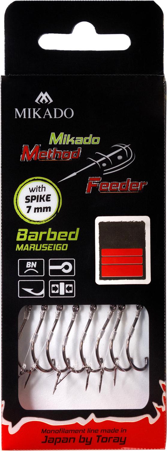 Mikado MF Maruseigo bagnet r.12 żyłka 0.23mm 10cm 8szt. gotowe przypony
