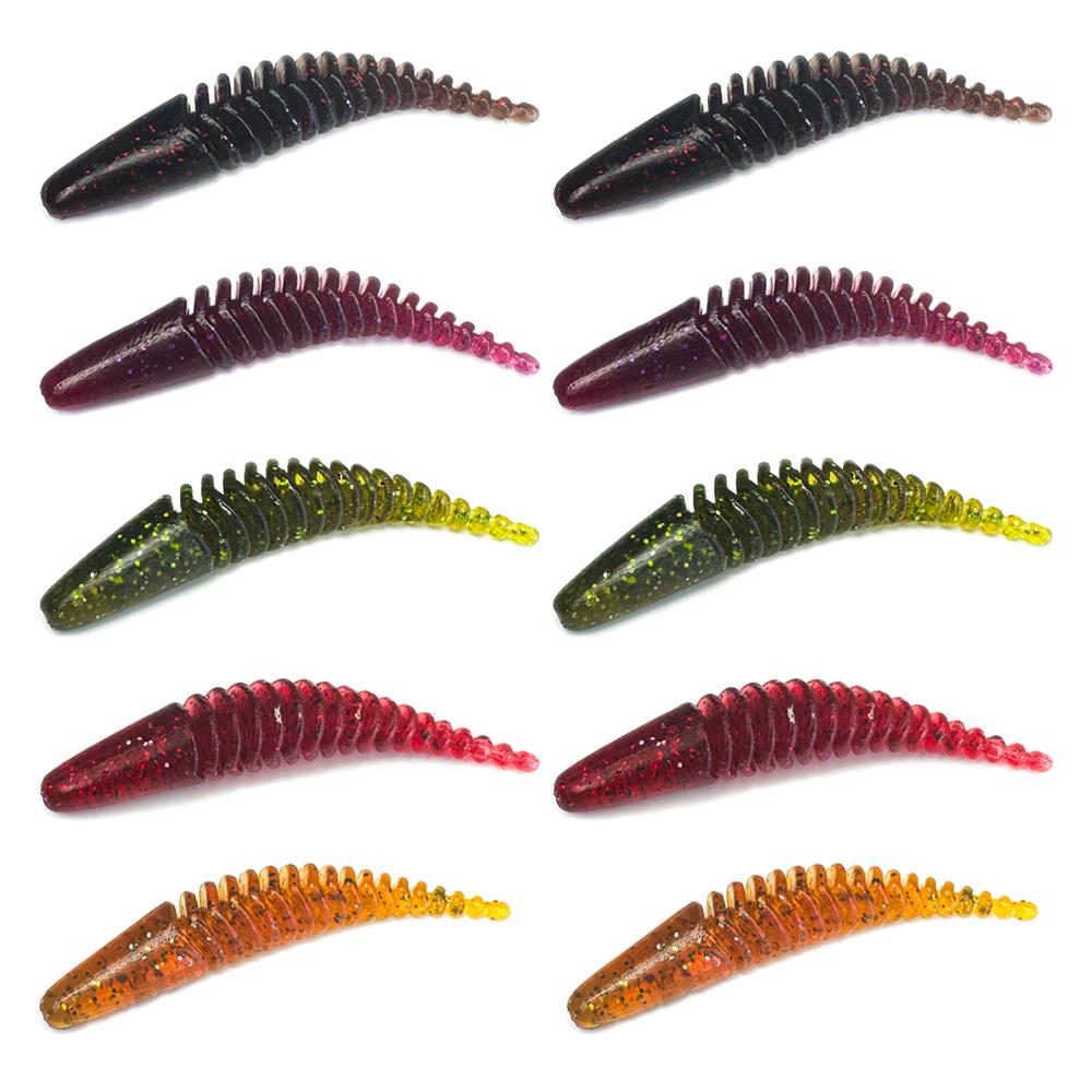 LureCraft Sick Worm 5cm 10szt. Color Mix