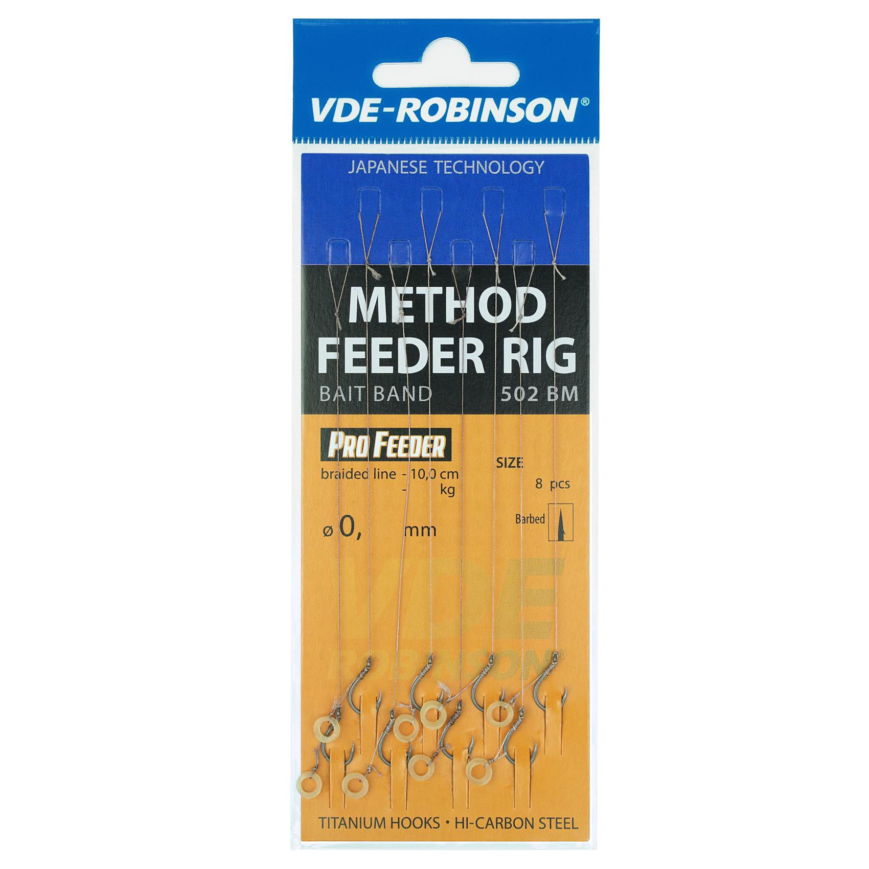 Robinson VDE-R 502BM gumka r.12 plecionka 0.10mm 10cm przypony