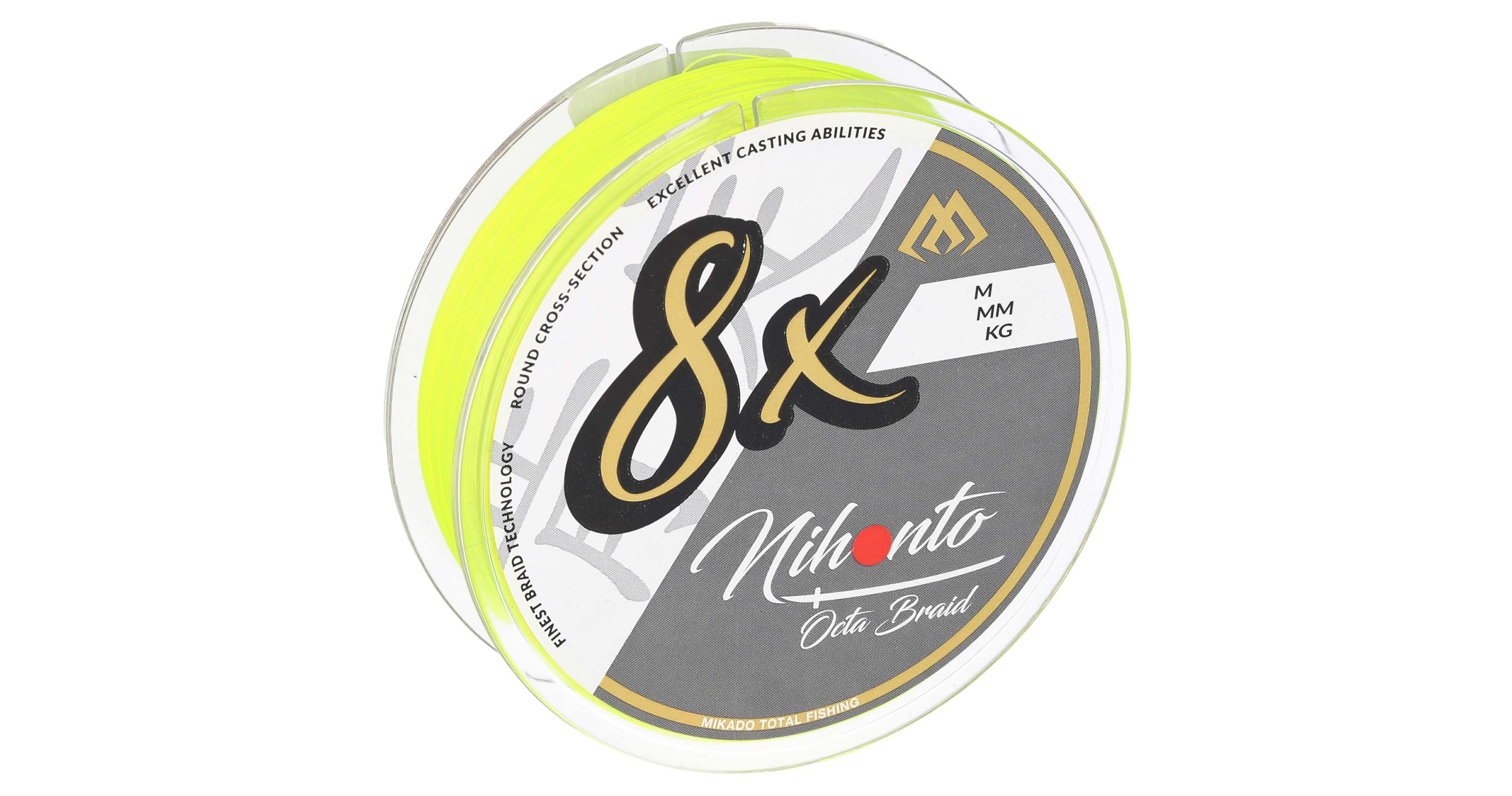 Mikado Nihonto Octa Braid x8 0.08mm 150m Fluo Yellow plecionka