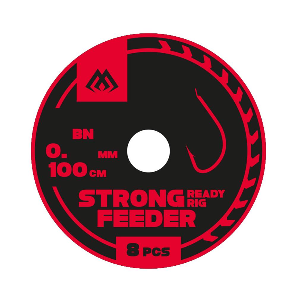 Mikado Strong Feeder r.10 0.14mm 100cm 10szt. gotowe przypony