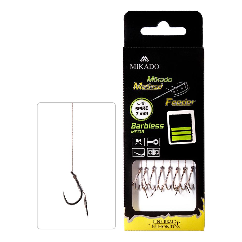 Mikado X-tra Strong igła r.12 plecionka 0.12mm 10cm 8szt. gotowe przypony