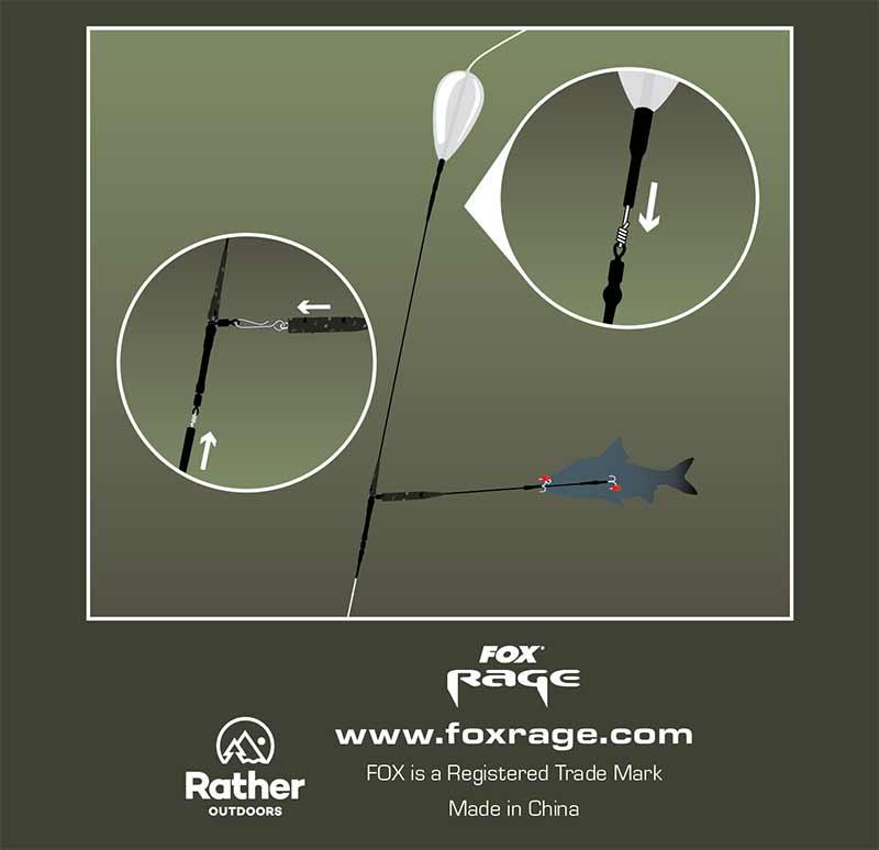 Fox Rage Predator Paternoster Up Trace 60cm gotowy zestaw
