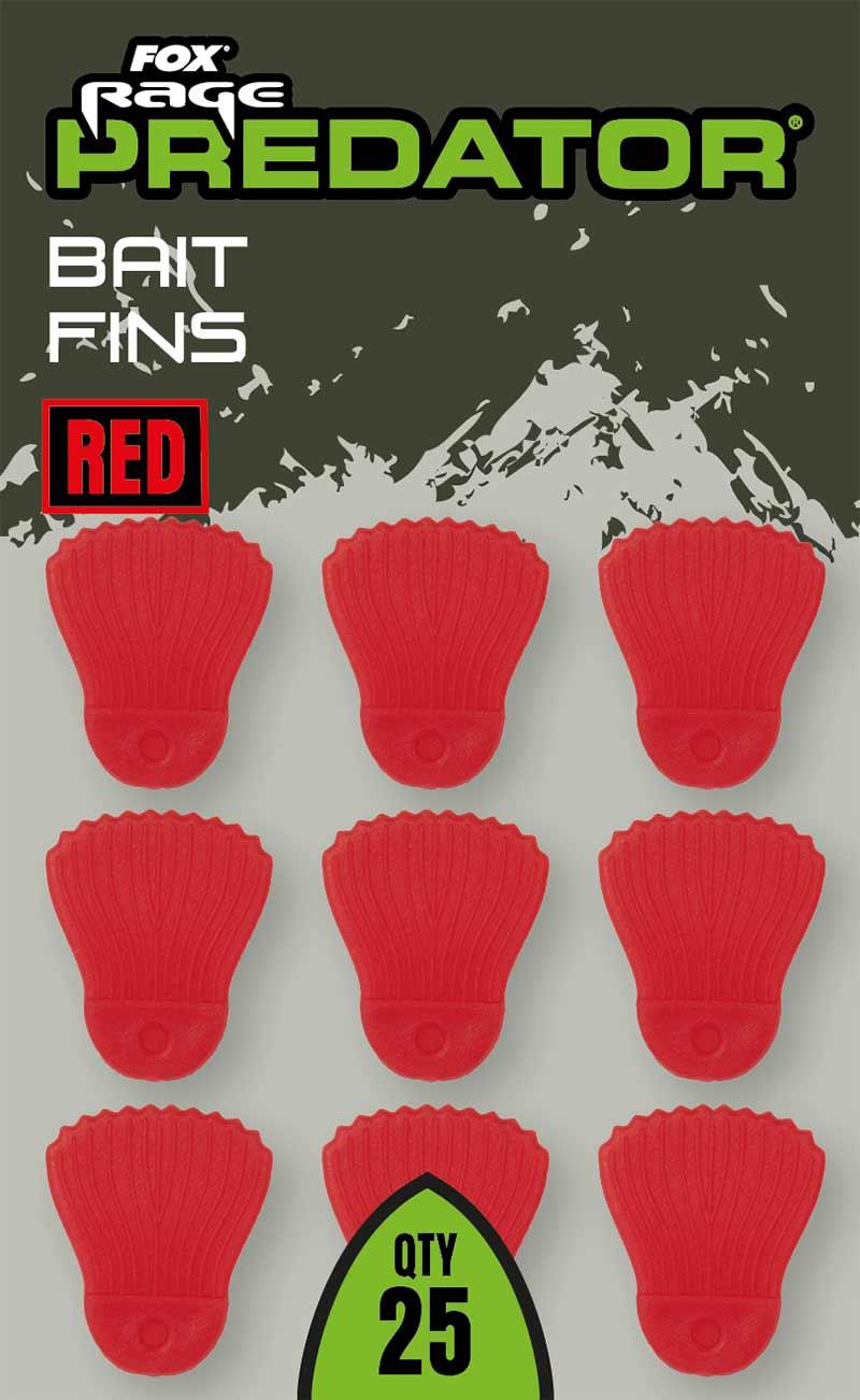 Fox Rage Predator Bait Fins Red 25szt.