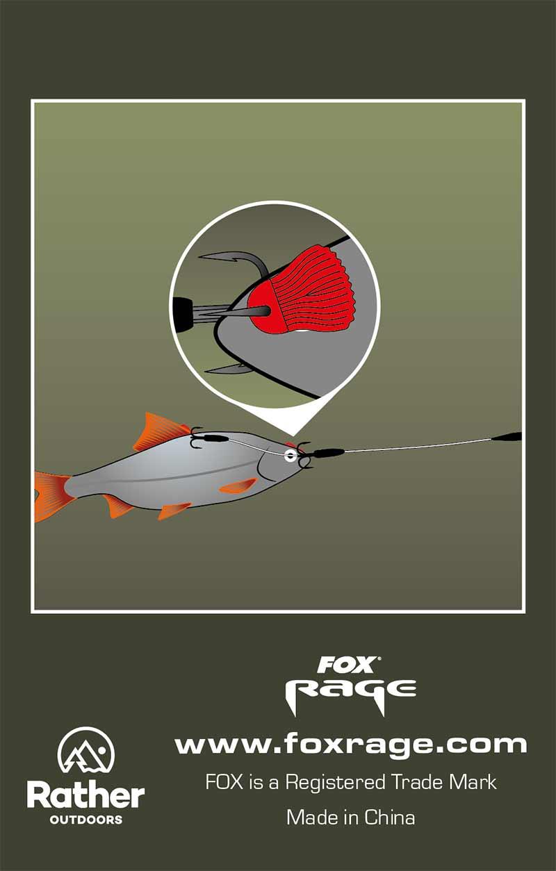 Fox Rage Predator Bait Fins Red 25szt.