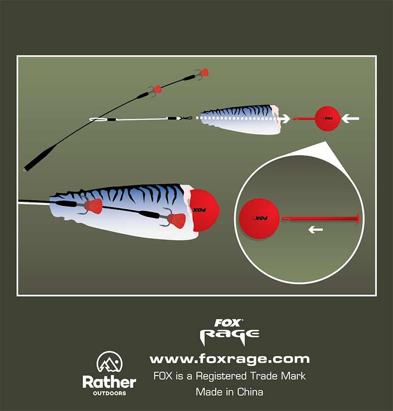 Fox Rage Predator Bait Poppers Red Large pływaki