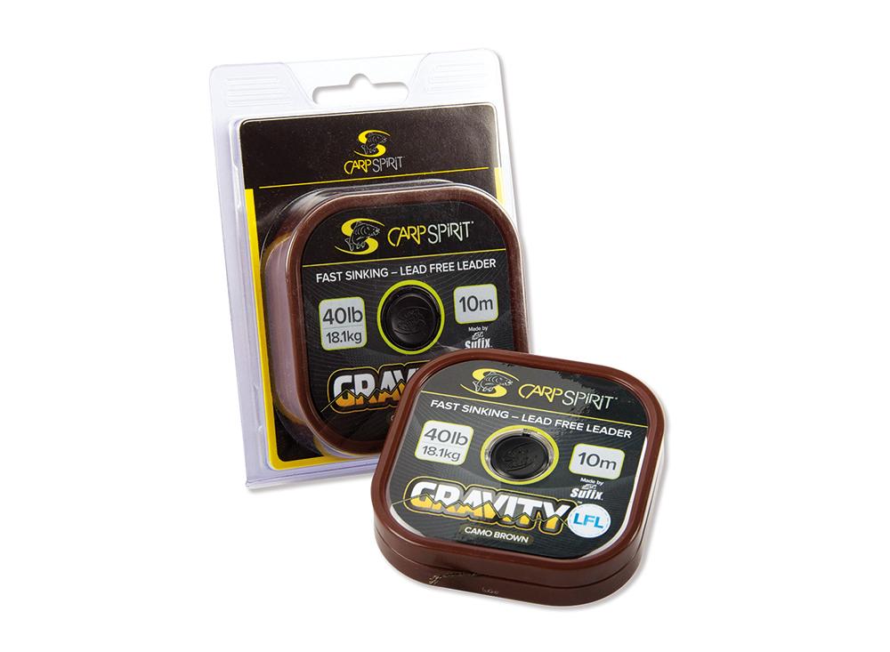 Carp Spirit Gravity LFL Camobrown 40lb 10m leader