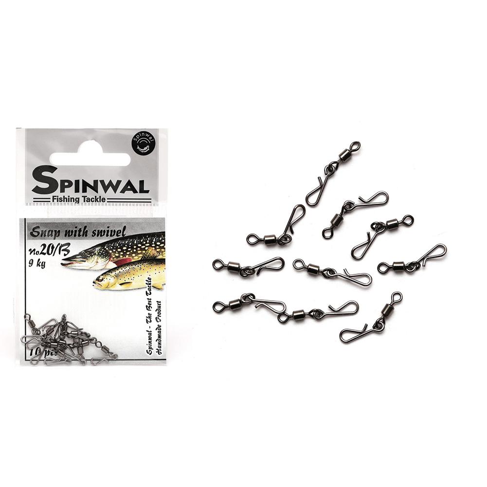 Spinwal krętlik z agrafką nr.20/B 9kg 10szt.