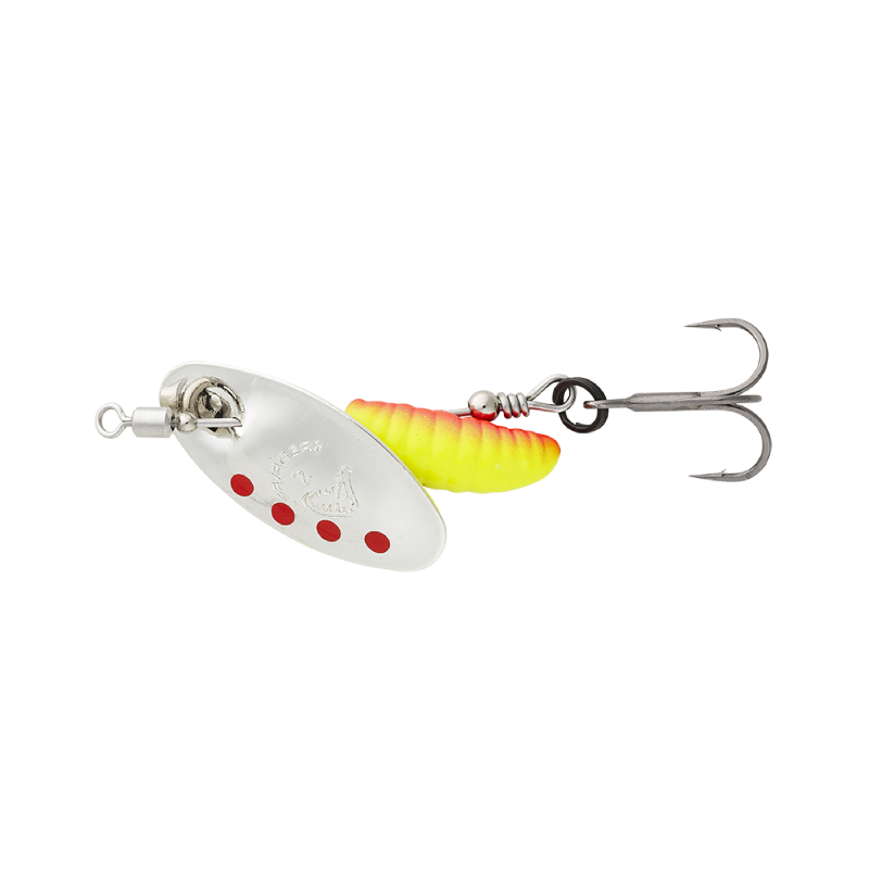 Savage Gear Grub Spinner 2 5.8g Silver Red obrotówka