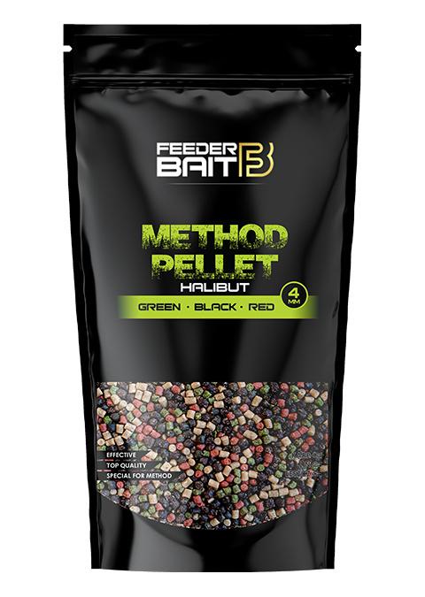 Feeder Bait Pellet 4mm Halibut Green Black Red