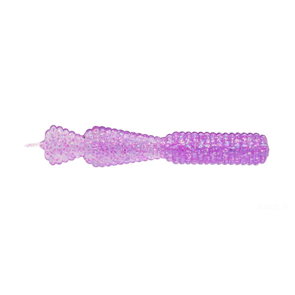 Great Fish GF2 Leech Glitter Light Purple Shrimp Scent 60mm 1.8g 10szt.
