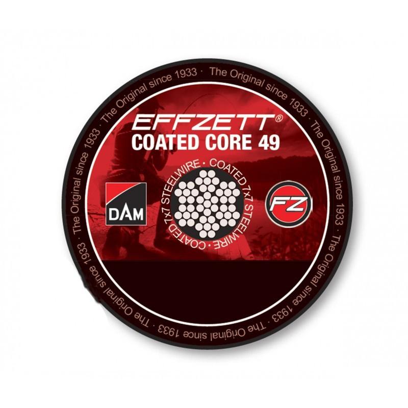 DAM Effzett Coated Core49 Steel Trace Brown 7kg 10m