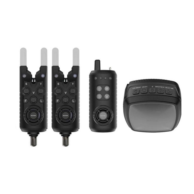 Sonik Gizmo2 Alarm Set 2+1+Bivvy Lamp zestaw sygnalizatorów