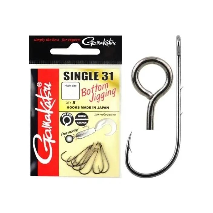 Gamakatsu Haczyki Single 31 Black r.8