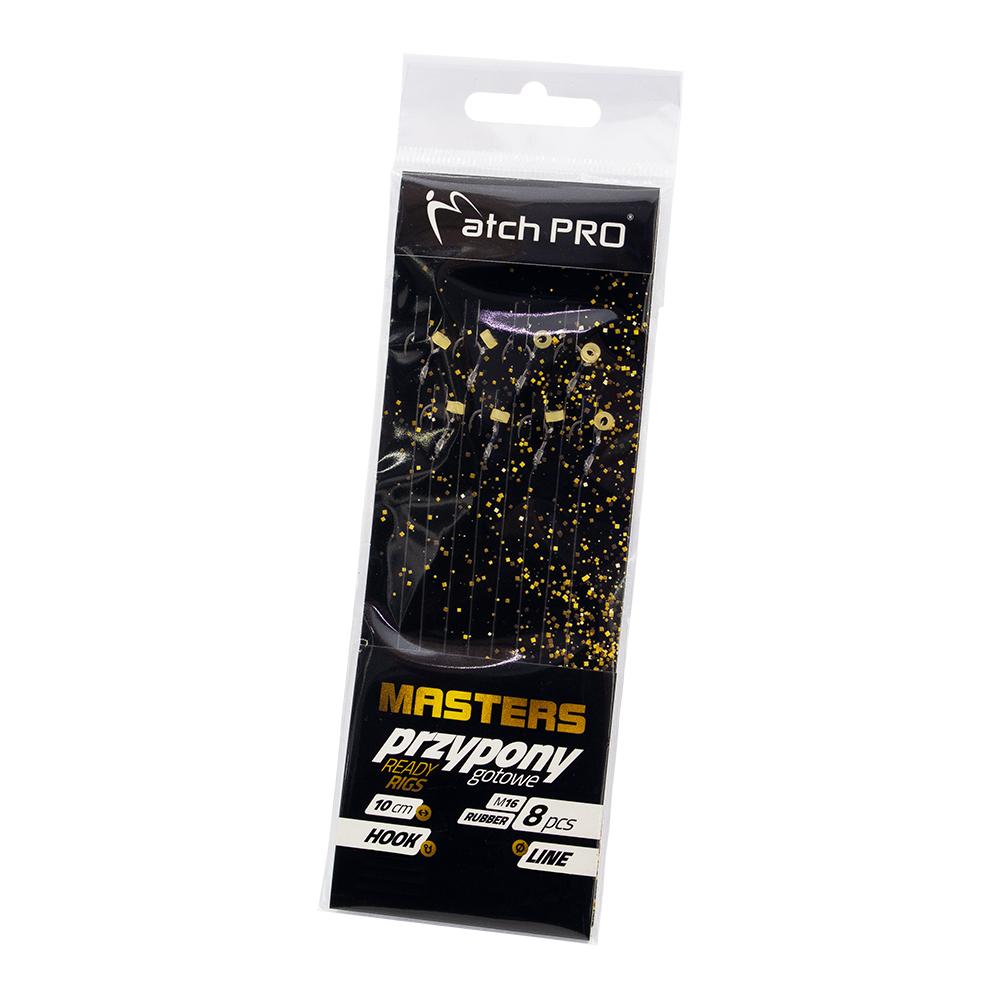 MatchPro MF Masters Rubber M16 r.12 0.23mm 8szt. gotowe przypony
