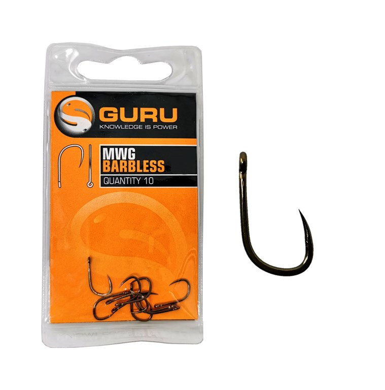 Guru MWG Barbless r.16 10szt haczyki