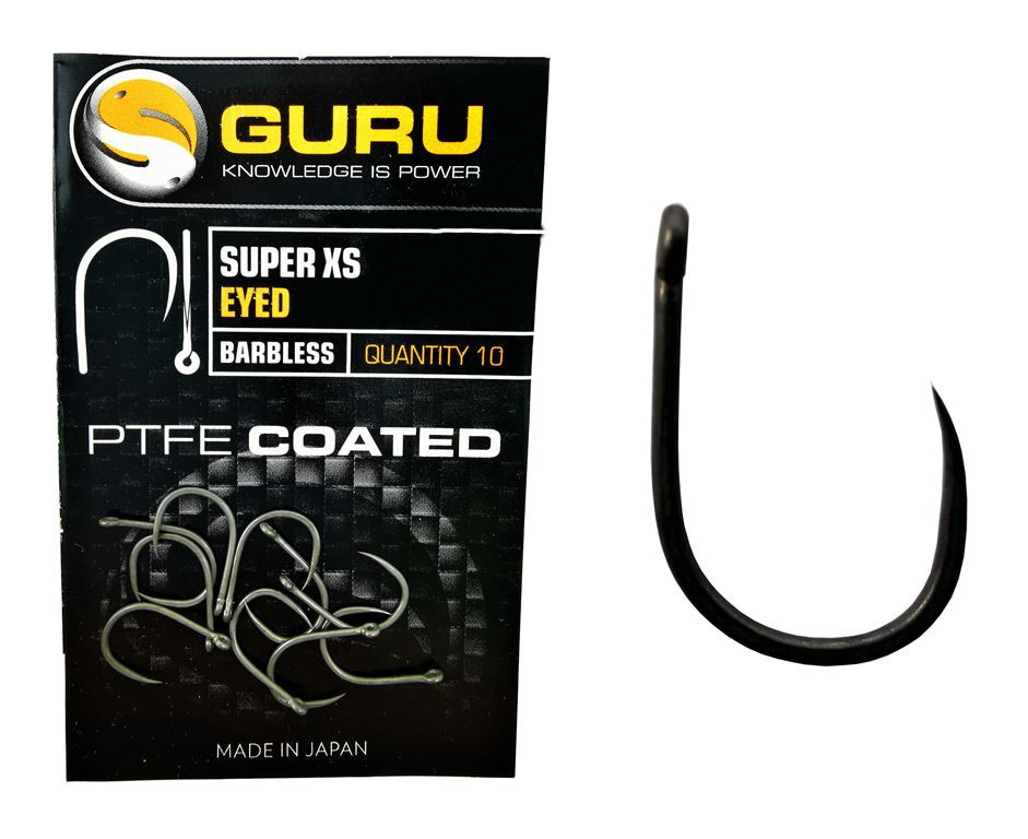 Guru Super XS Eyed Barbless r.8 10szt haczyki