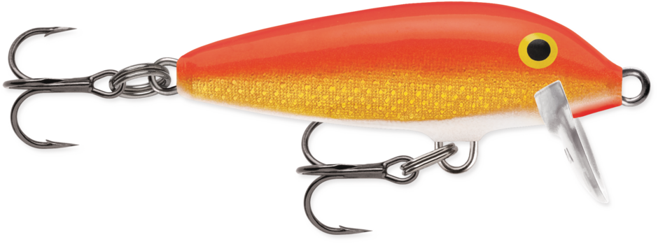Rapala Original Floating 3cm 2g Gold Fluorescent Red wobler