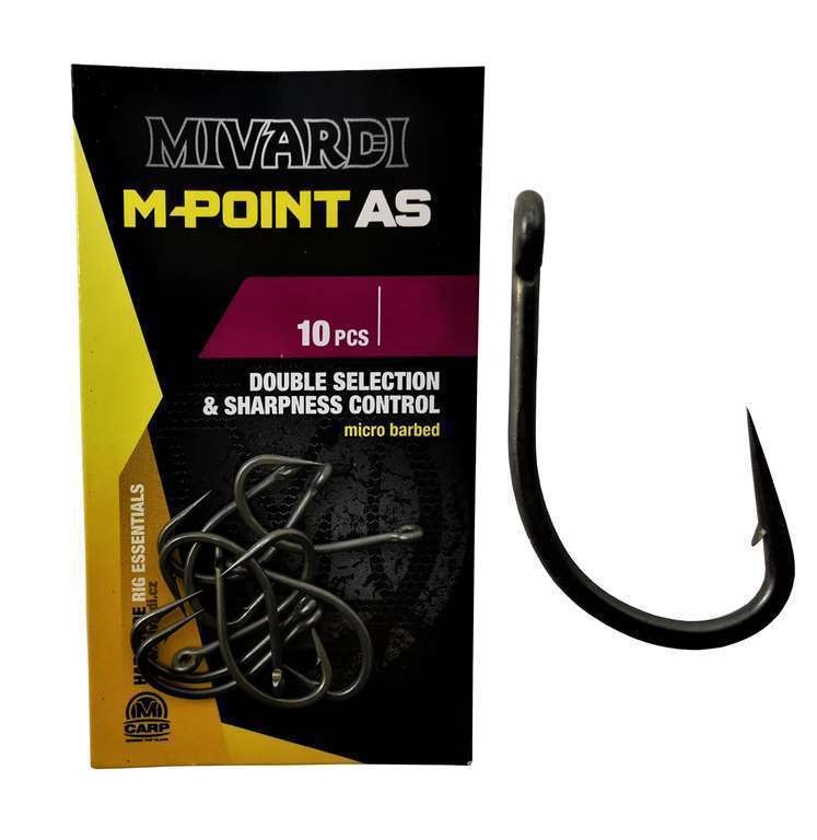 Mivardi M-Point AS Micro Barbed r.5 10szt. haki karpiowe