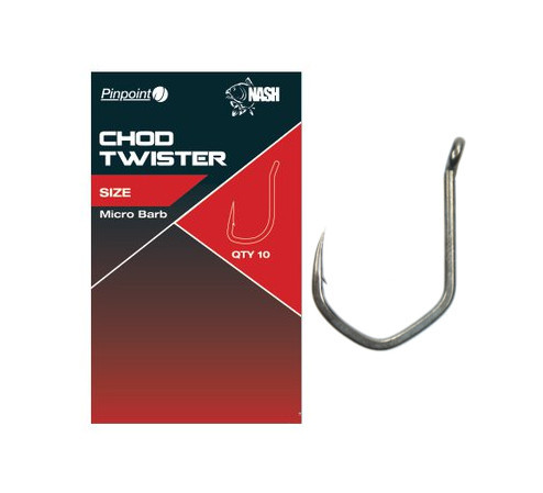 Nash Chod Twister Micro Barbed r.4 10szt. haki karpiowe