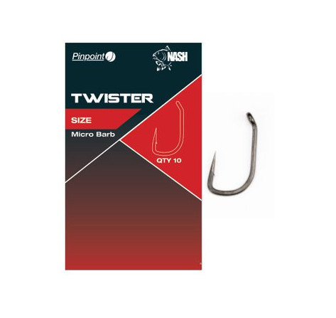 Nash Twister Micro Barbed r.4 10szt. haki karpiowe