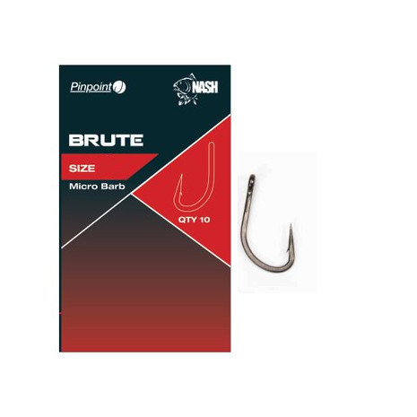 Nash Brute Micro Barbed r.4 10szt. haki karpiowe