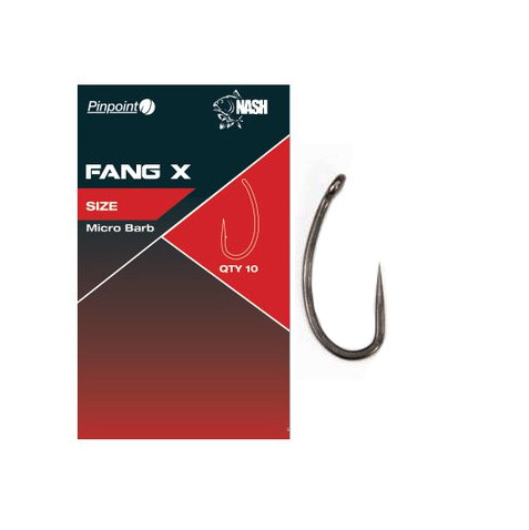 Nash Fang X Micro Barbed r.5 10szt. haki karpiowe