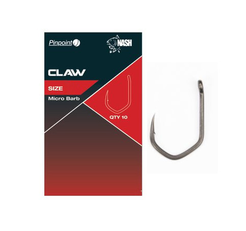 Nash Claw Micro Barbed r.4 10szt. haki karpiowe