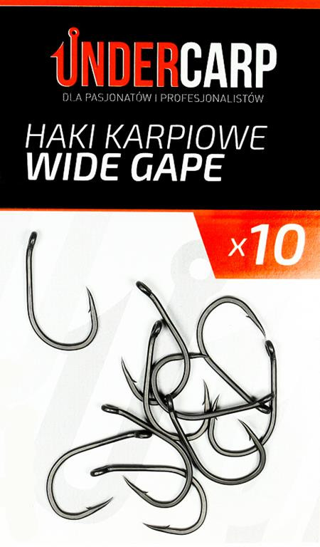 UnderCarp Wide Gape r.2 10szt haki karpiowe