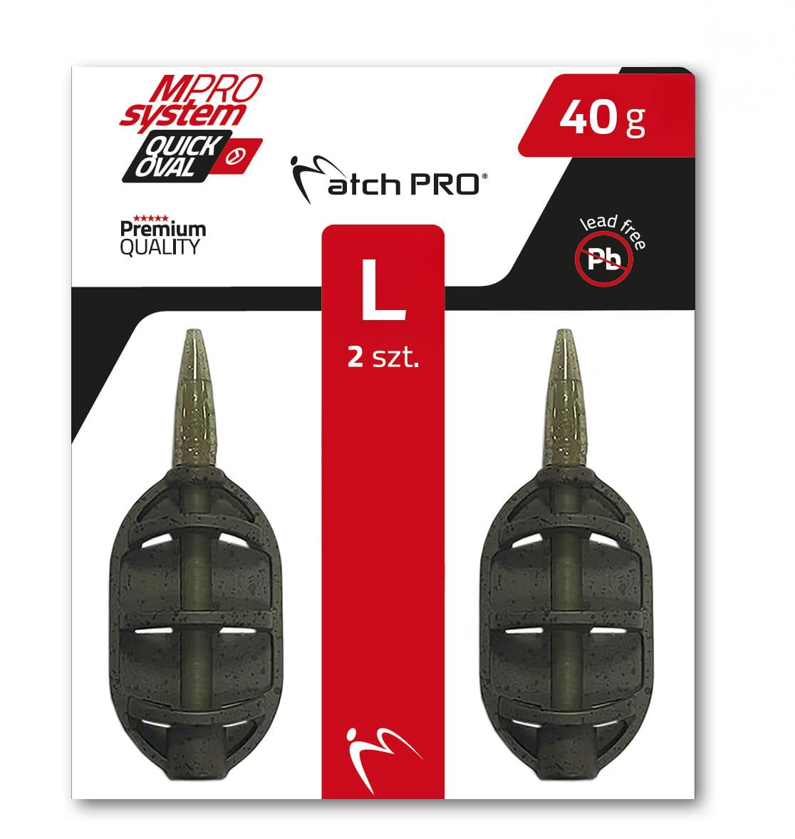 MatchPro Quick Oval System Method L 40g 2szt. podajniki