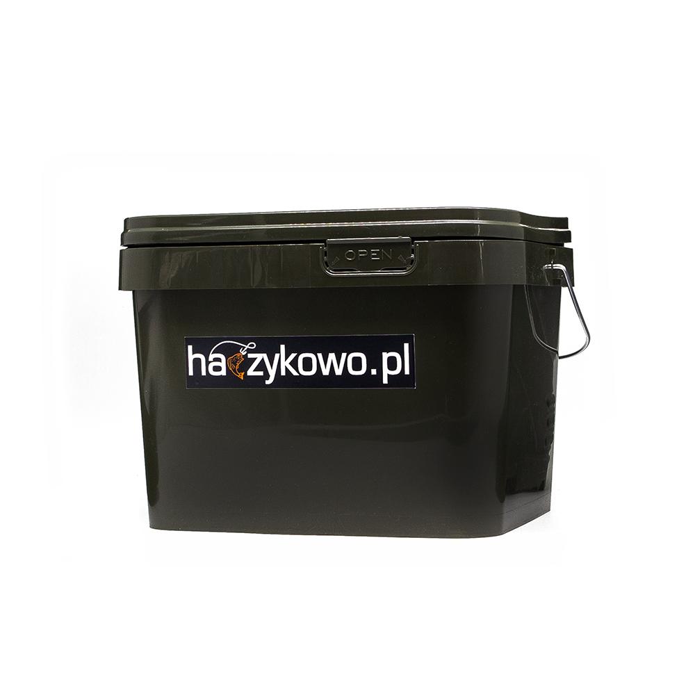 Wiadro 10l kwadrat zielone haczykowo