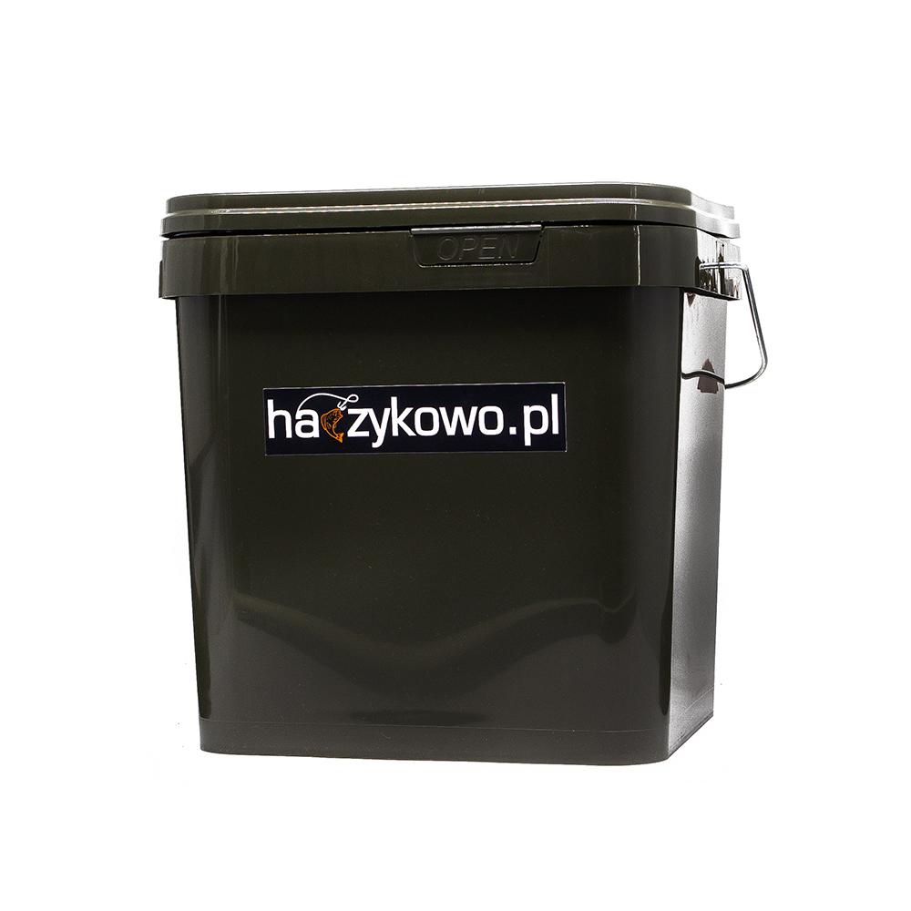 Wiadro 17l kwadrat zielone haczykowo