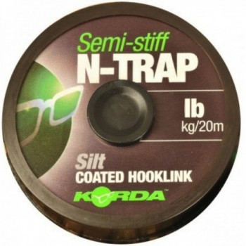 Korda N-Trap Semi Stiff Silt 15lb 20m plecionka przyponowa
